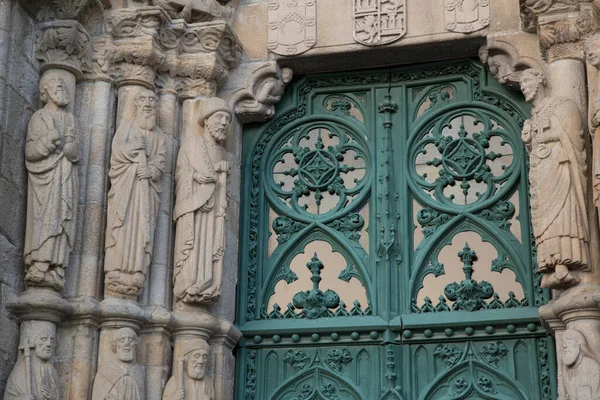 Eingang Zur Kirche San Martino Noia Galizien Spanien — Stockfoto