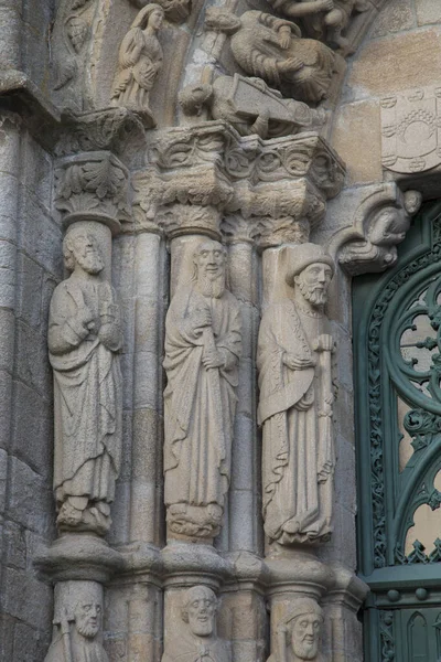 Eingang Zur Kirche San Martino Noia Galizien Spanien — Stockfoto