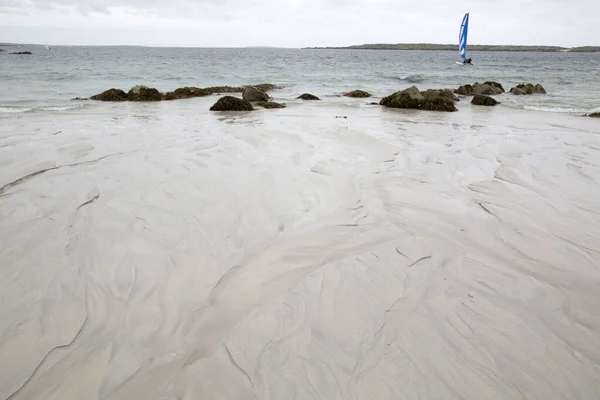 Wildsurfing Beach Derrygimia Connemara Galway Ireland — Stock Photo, Image