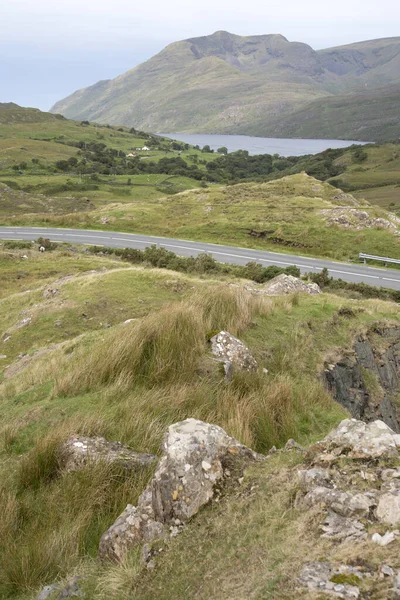 Offene Straße Killary Fjord Connemara Nationalpark Irland — Stockfoto