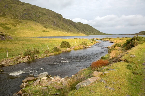 Tarifa Lago Lough Parque Nacional Connemara Irlanda — Foto de Stock