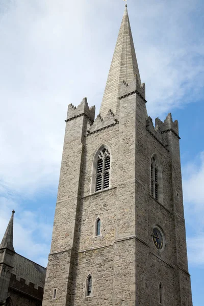 Patricks Cathedral Spire Dublin Irlanda — Fotografia de Stock