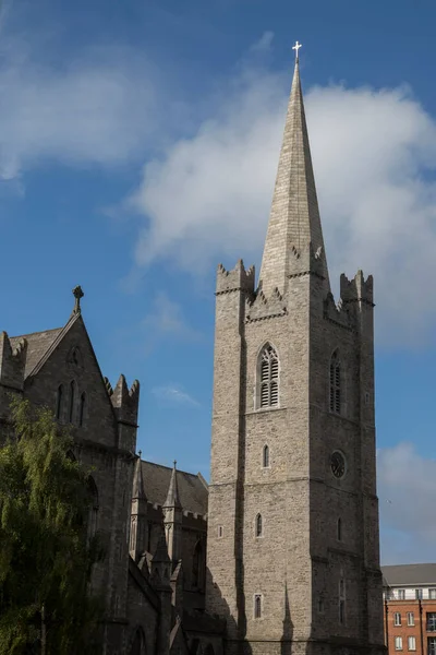 Patricks Cathedral Tower Dublin Irland — Stockfoto
