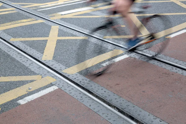 Cycle Lane in Dublin, Ireland