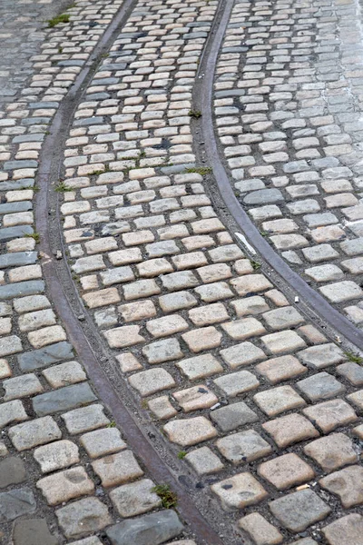 Eisenbahngleis Docks Dublin Irland — Stockfoto