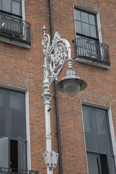 Lamppost Merrion Square Dublin Irlanda — Fotografia de Stock