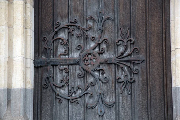 Door Christ Church Cathedral Dublin Ireland — стокове фото