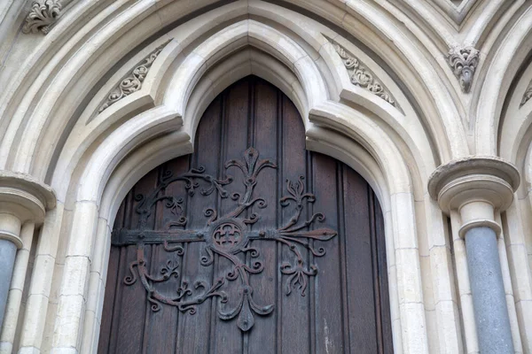 Tür Der Christ Church Cathedral Dublin Irland — Stockfoto