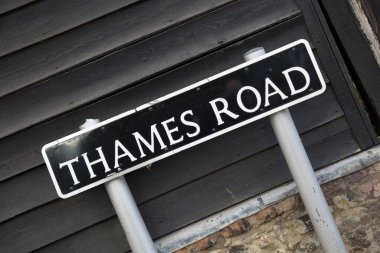 Thames Caddesi İşareti; Londra; İngiltere; İngiltere