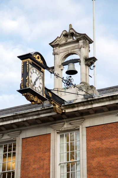 Zegar Dzwon Ratusz Kings Road Chelsea Londyn Anglia — Zdjęcie stockowe