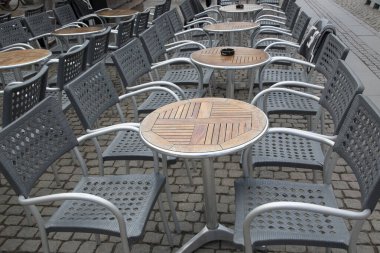 Kafe Masa ve Sandalyeler, Kopenhag, Danimarka