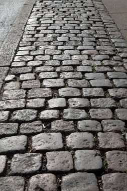 Cobblestone Sokağı Arkaplanı, Kopenhag, Danimarka
