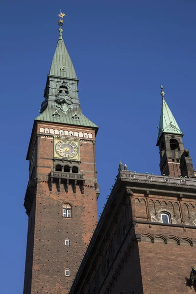 Torre Del Ayuntamiento Copenhague Dinamarca —  Fotos de Stock