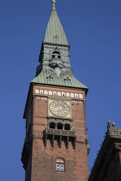 Toren Van Het Stadhuis Kopenhagen Denemarken — Stockfoto