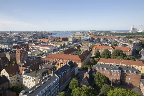 Blick Von Der Erlöserkirche Kopenhagen Dänemark — Stockfoto