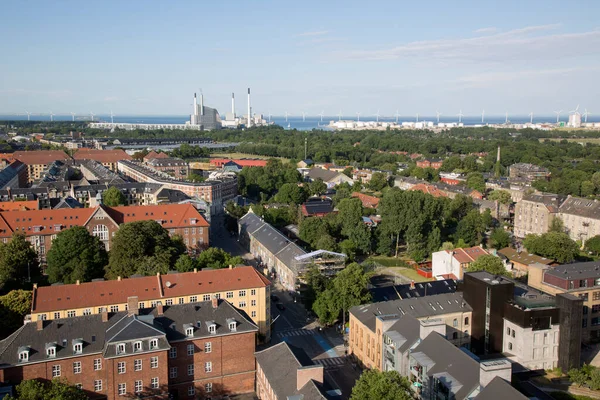 Blick Von Der Erlöserkirche Kopenhagen Dänemark — Stockfoto