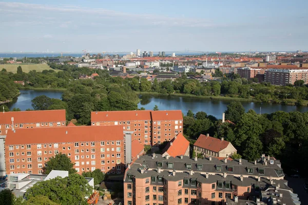 Blick Von Der Erlöserkirche Kopenhagen Dänemark — Stockfoto