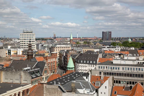 Vista Copenaghen Dalla Torre Rotonda Danimarca — Foto Stock