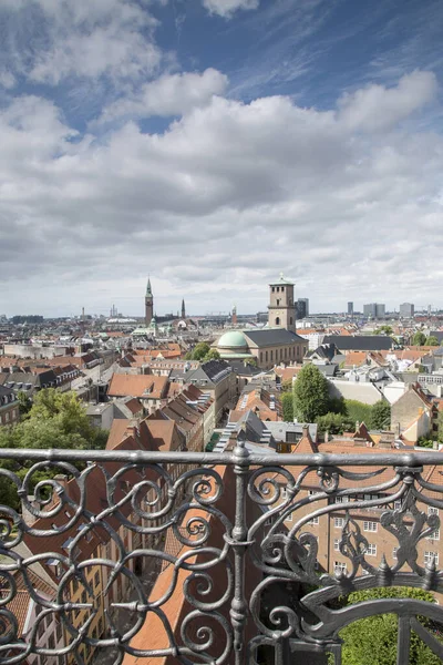 Vista Copenhague Dinamarca Torre Redonda — Fotografia de Stock