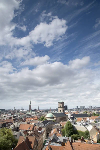 View Copenhagen Including Cathedral Denmark — Stock Photo, Image