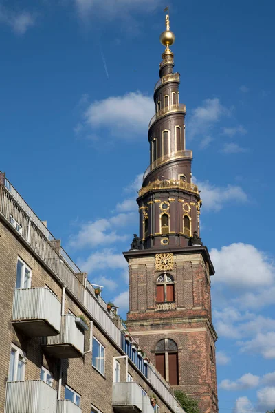 Iglesia Nuestro Salvador Christianshavn Copenhague Dinamarca —  Fotos de Stock