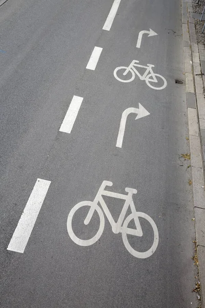 Cycle Path Diagonal Tilt Copenhagen Denmark — Stock Photo, Image