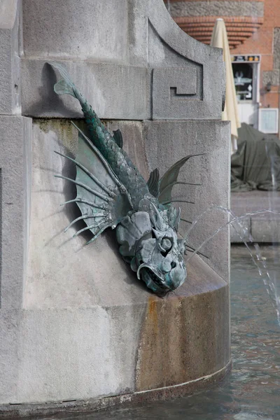 Caritas Well Fountain 1610 Gammeltorv Square Copenhagen Denmark — Stock Photo, Image