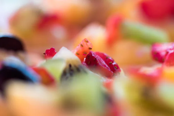 Dekoracja tarta owocowa z bliska — Zdjęcie stockowe