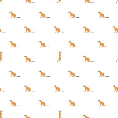 Beyaz arka plan üzerinde mirketler ile vektör dikişsiz desen.