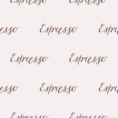 Kusursuz kahve kalıbı. Kelime Espresso ile el çizimi geçmiş. Vektör 8 Eps.