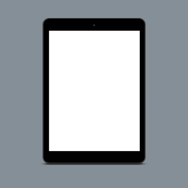 Vertical Shot Empty Screen Touchpad Grey Background Your Promotional Content — Stock Photo, Image