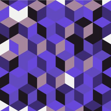 Soyut renkli geometrik arka plan illüstrasyon kübik şekil.