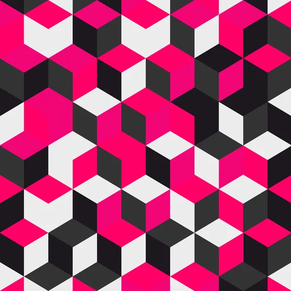 Fond Géométrique Coloré Abstrait Illustration Formes Cubiques — Image vectorielle