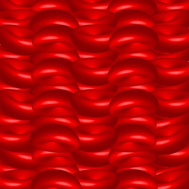 3D kan hücrelerinin arka plan. Vektör çizim.