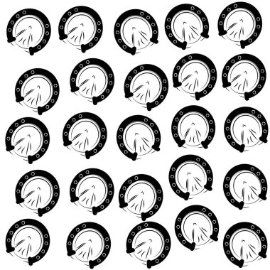 Beyaz arka plan üzerinde at ayakkabı. Vektör çizim