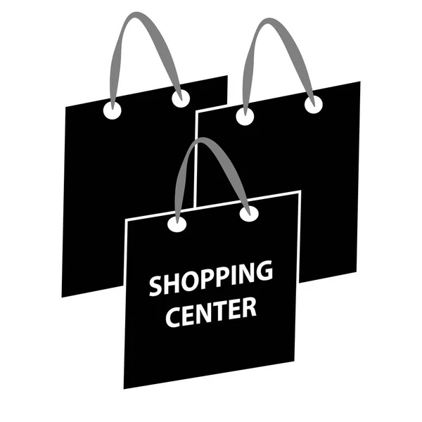 Einkaufstaschen Symbol Isoliert Auf Weißem Hintergrund Vektorillustration — Stockvektor