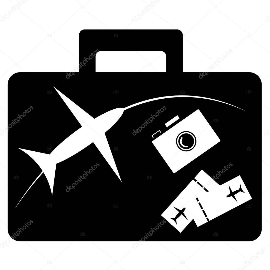 Travel - sign and symbols for traveling concept.