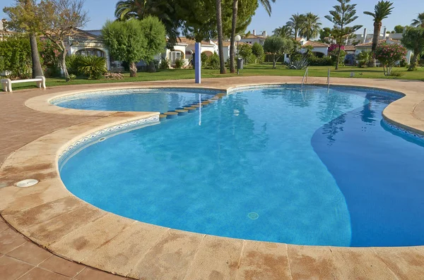 Swimming Pool Sunny Spring Day — Stock Photo, Image