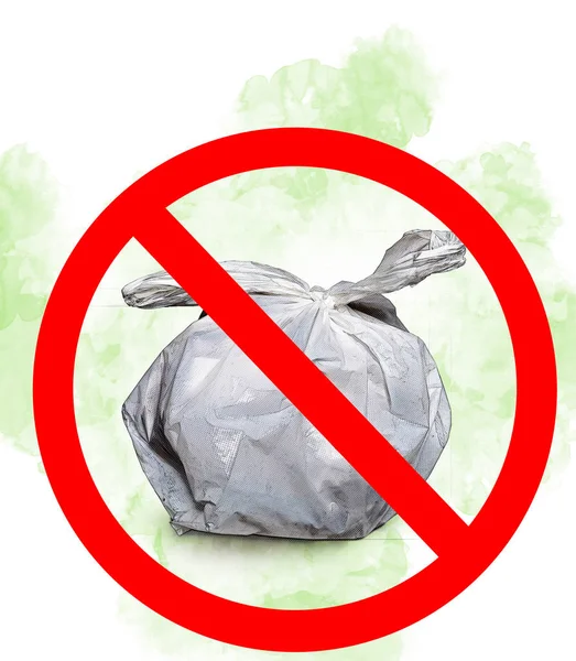 Sem Desperdício Lixo Feito Plástico Não Oficial Para Depósito Clandestino — Fotografia de Stock