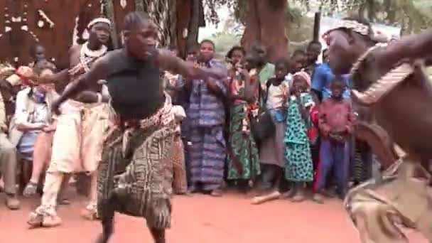 Sevare Mali Africa January 2003 Ethnic Group Dance Mali Heart — Stock Video