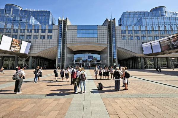 Brussels Belgium September 2018 Some People Enjoy September Sunny Day — Stock Photo, Image