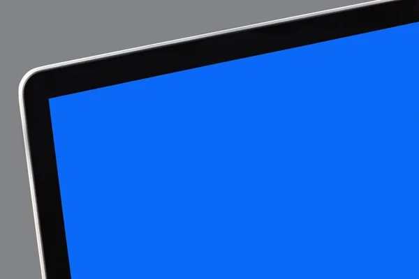 Laptop aislado sobre fondo gris con ruta de recorte —  Fotos de Stock