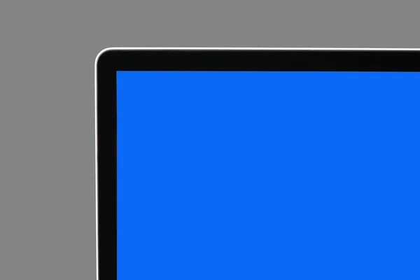 Laptop isolerad på grå bakgrund med urklippsbana — Stockfoto