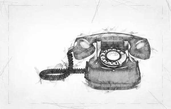 Staré a vintage telefon — Stock fotografie