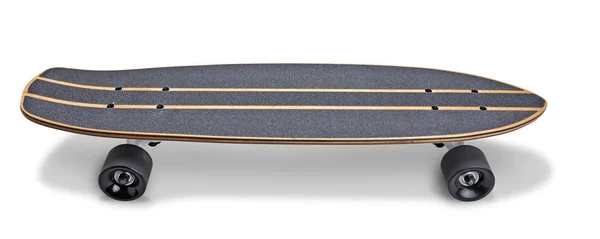 クリッピングと白い背景に隔離された木製のスケートボード — ストック写真