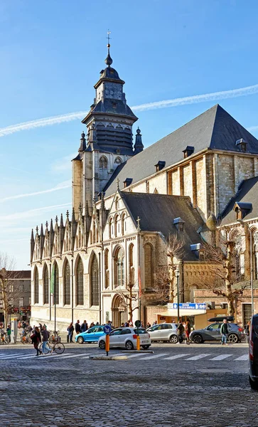Kerk Notre-Dame de la Chapelle, Brussel, België — Stockfoto