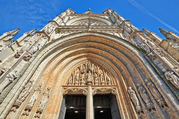 Kathedraal Notre Dame du Sablon in Brussel, België — Stockfoto