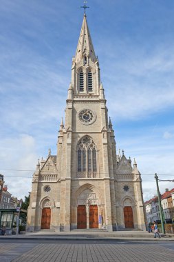Freshly renovated Saint Servatius Church in Schaerbeek, Brussels