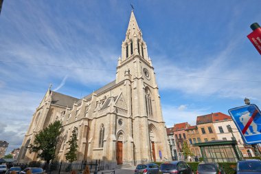 Freshly renovated Saint Servatius Church in Schaerbeek, Brussels