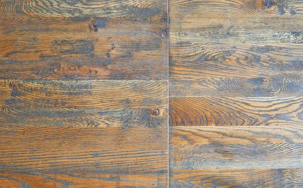 Wooden textured table view from above — Stok fotoğraf